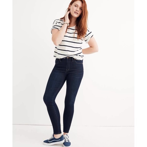 NEW Madewell 9" Mid-Rise Skinny Jeans Larkspur 1X/2X - Picture 2 of 12